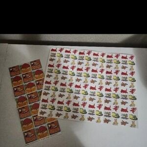 Vintage Clifford Huggly Stickers Big Red Dog 90s Arthur Cartoon Scholastic PBS